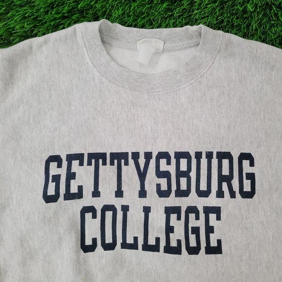 Vintage Y2K Gettysburg College Sweatshirt Womens Small 20x24 Baggy - Picture 12 of 16